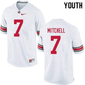 Youth Ohio State Buckeyes #7 Teradja Mitchell White Nike NCAA College Football Jersey July BMS4644CS